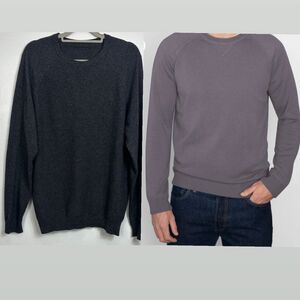 KINROSS Coverstitch Men's Sweatshirt Sweater In Dark Gray Size XL